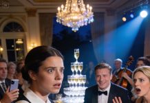 For one whole year, the little heir of the Whitmore mansion had not spoken a single word. Doctors called it trauma. But during a glittering engagement party filled with the city’s elite, the boy suddenly screamed “Mommy!”—not to his father’s fiancée, but to the maid. In that moment, the entire mansion’s darkest secret began to unravel.